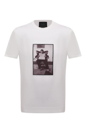 Мужская хлопковая футболка LIMITATO белого цвета, арт. FINANCIAL/T-SHIRT | Фото 1 (Материал внешний: Хлопок; Рукава: Короткие; Длина (для топов): Стандартные; Принт: С принтом; Стили: Гранж)