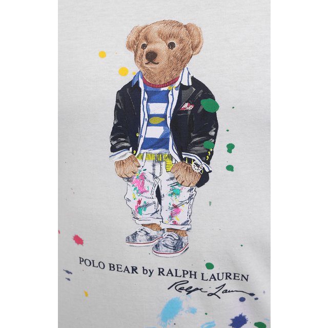 фото Хлопковая футболка polo ralph lauren