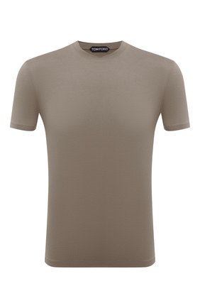 Мужская футболка TOM FORD хаки цвета по цене 22900 руб., арт. BZ229/TFJ950 | Фото 1 Мужская футболка TOM FORD хаки цвета, арт. BZ229/TFJ950 | Фото 1 (Материал внешний: Растительное волокно, Лиоцелл, Хлопок; Рукава: Короткие; Длина (для топов): Стандартные; Принт: Без принта; Стили: Милитари; Региональные ограничения белый список (Axapta Mercury): RU)