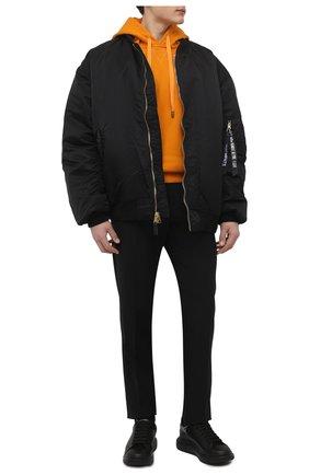 Мужской хлопковое худи DOLCE & GABBANA желтого цвета по цене 59950 руб., арт. G90V2T/FU7DU | Фото 2 Мужской хлопковое худи DOLCE & GABBANA желтого цвета, арт. G90V2T/FU7DU | Фото 2 (Материал внешний: Хлопок; Рукава: Длинные; Длина (для топов): Стандартные; Мужское Кросс-КТ: Худи-одежда; Принт: Без принта; Стили: Спорт-шик)