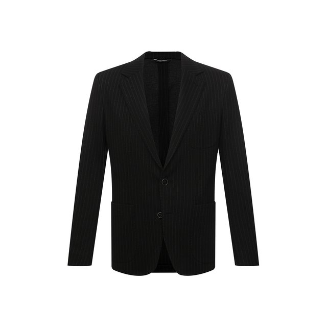 Пиджак из вискозы Dolce &amp; Gabbana серого цвета