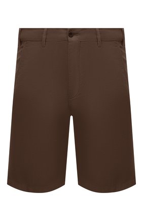 Мужские хлопковые шорты LORO PIANA темно-коричневого цвета по цене 48500 руб., арт. FAE8348 | Фото 1 Мужские хлопковые шорты LORO PIANA темно-коричневого цвета, арт. FAE8348 | Фото 1 (Материал внешний: Хлопок; Длина Шорты М: До колена; Мужское Кросс-КТ: Шорты-одежда; Принт: Без принта; Стили: Кэжуэл; Случай: Формальный)