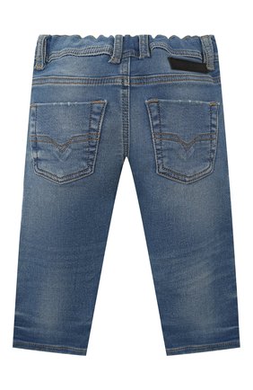 Детские джинсы DIESEL синего цвета, арт. K00224-KXBCD | Фото 2 (Детали: На резинке)