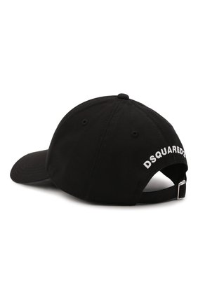Детская хлопковая бейсболка DSQUARED2 черного цвета по цене 6945 руб., арт. DQ0675-D00YT | Фото 2 Детская хлопковая бейсболка DSQUARED2 черного цвета, арт. DQ0675-D00YT | Фото 2 (Материал: Хлопок, Текстиль)