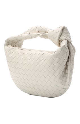 Женская сумка jodie teen BOTTEGA VENETA белого цвета по цене 198500 руб., арт. 690225/VCPP0 | Фото 4 Женская сумка jodie teen BOTTEGA VENETA белого цвета, арт. 690225/VCPP0 | Фото 4 (Сумки-технические: Сумки top-handle; Материал: Натуральная кожа; Размер: large)