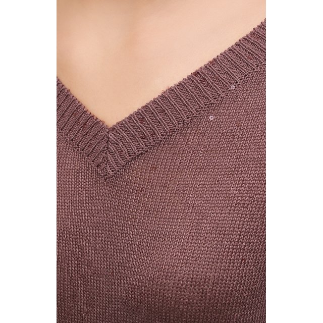 фото Пуловер из смеси льна и шелка brunello cucinelli