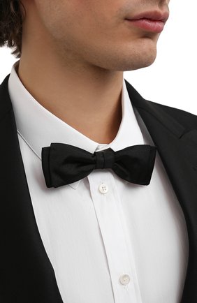 Мужской шелковый галстук-бабочка BOSS черного цвета, арт. 50307919 | Фото 2 (Материал: Шелк, Текстиль)