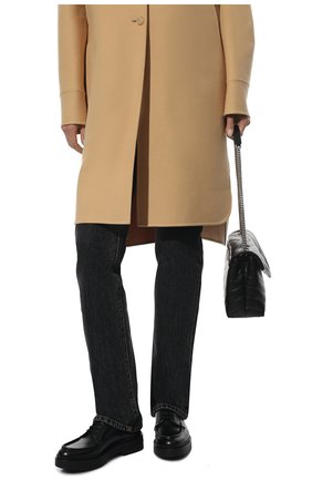Женская кожаные дерби SANTONI черного цвета по цене 44350 руб., арт. WUHW59867SM0NUDYN01 | Фото 2 Женская кожаные дерби SANTONI черного цвета, арт. WUHW59867SM0NUDYN01 | Фото 2 (Материал внутренний: Натуральная кожа; Материал внешний: Кожа; Подошва: Платформа; Каблук высота: Низкий; Материал утеплителя: Без утеплителя)