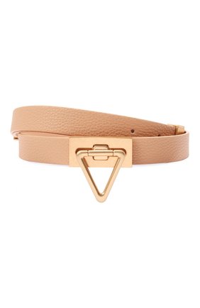 Женский кожаный ремень BOTTEGA VENETA бежевого цвета по цене 52150 руб., арт. 685802/V12M1 | Фото 1 Женский кожаный ремень BOTTEGA VENETA бежевого цвета, арт. 685802/V12M1 | Фото 1 (Кросс-КТ: Тонкие)