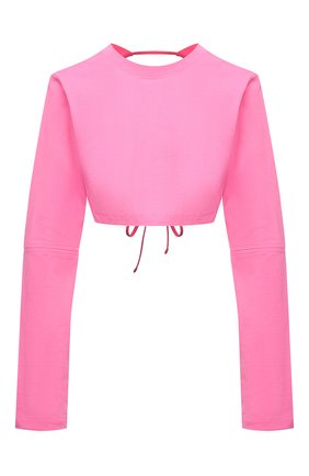 Женский хлопковый топ JACQUEMUS розового цвета по цене 17800 руб., арт. 221JS016-2014 | Фото 1 Женский хлопковый топ JACQUEMUS розового цвета, арт. 221JS016-2014 | Фото 1 (Длина (для топов): Укороченные; Рукава: Длинные; Материал внешний: Хлопок; Стили: Гламурный)