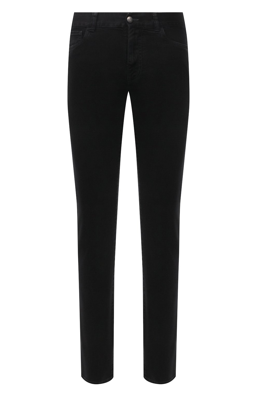 Мужские джинсы CANALI черного цвета, арт. 91700/PD00841 | Фото 1 (Силуэт М (брюки): Прямые; Кросс-КТ: Деним; Длина (брюки, джинсы): Стандартные; Материал внешний: Хлопок, Деним; Стили: Классический, Кэжуэл)