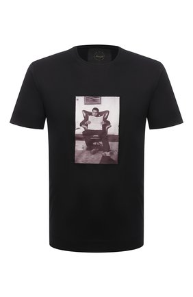 Мужская хлопковая футболка LIMITATO черного цвета, арт. FINANCIAL/T-SHIRT | Фото 1 (Рукава: Короткие; Материал внешний: Хлопок; Длина (для топов): Стандартные; Принт: С принтом; Стили: Гранж)