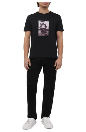 Мужская хлопковая футболка LIMITATO черного цвета по цене 18650 руб., арт. FINANCIAL/T-SHIRT | Фото 2 Мужская хлопковая футболка LIMITATO черного цвета, арт. FINANCIAL/T-SHIRT | Фото 2 (Рукава: Короткие; Материал внешний: Хлопок; Длина (для топов): Стандартные; Принт: С принтом; Стили: Гранж)