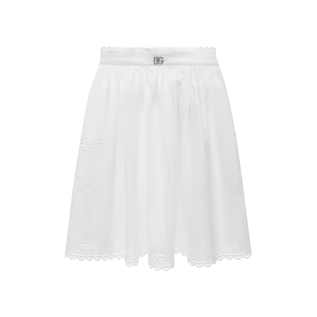 Хлопковая юбка Dolce & Gabbana L54I17/FU5GK/8-14