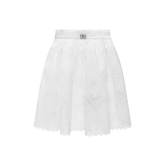 Хлопковая юбка Dolce & Gabbana L54I17/FU5GK/2-6
