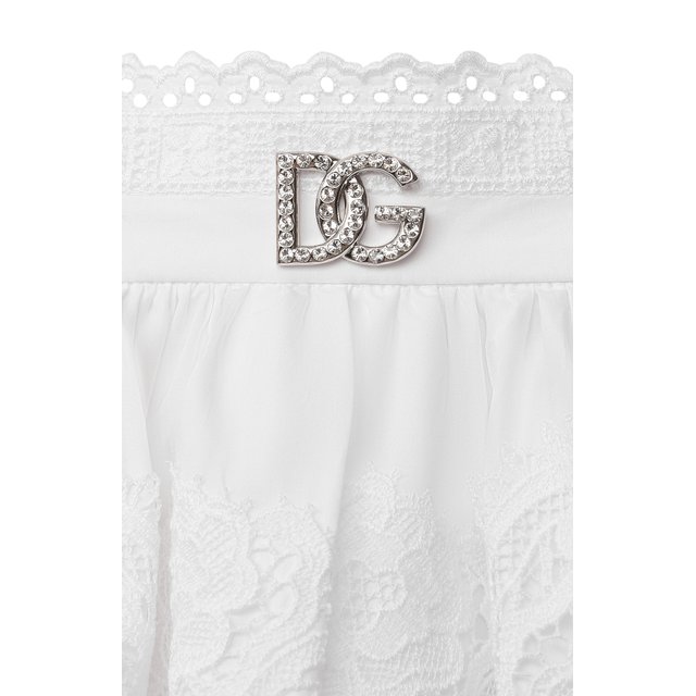 Хлопковая юбка Dolce & Gabbana L54I17/FU5GK/2-6 Фото 3