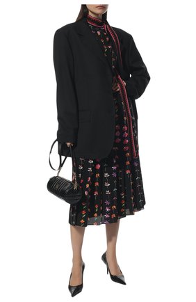 Женская шелковая юбка VALENTINO черного цвета по цене 192000 руб., арт. XB3RA8J06VJ | Фото 2 Женская шелковая юбка VALENTINO черного цвета, арт. XB3RA8J06VJ | Фото 2 (Материал внешний: Шелк; Длина Ж (юбки, платья, шорты): Миди; Женское Кросс-КТ: Юбка-одежда, юбка-плиссе; Стили: Романтичный)