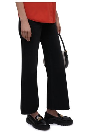 Женские кожаные лоферы BALLY черного цвета, арт. WF0002/VT006 | Фото 3 (Подошва: Платформа; Материал внешний: Кожа; Каблук высота: Низкий; Материал внутренний: Натуральная кожа)