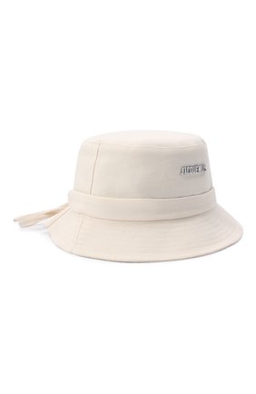 Женская хлопковая панама JACQUEMUS кремвого цвета по цене 8680 руб., арт. 213AC001-5001 | Фото 1 Женская хлопковая панама JACQUEMUS кремвого цвета, арт. 213AC001-5001 | Фото 1 (Материал: Хлопок, Текстиль)
