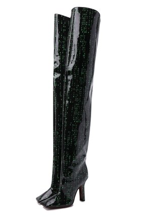 Женские кожаные ботфорты VETEMENTS черного цвета по цене 329500 руб., арт. WE52HE850G 2413 | Фото 1 Женские кожаные ботфорты VETEMENTS черного цвета, арт. WE52HE850G 2413 | Фото 1 (Материал внутренний: Натуральная кожа; Высота голенища: Высокие; Каблук высота: Высокий; Подошва: Плоская; Материал внешний: Кожа; Каблук тип: Устойчивый)