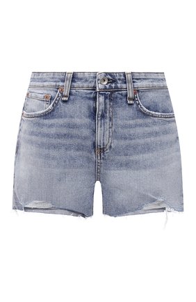 Женские джинсовые шорты RAG&BONE голубого цвета по цене 21100 руб., арт. WDD21S1956K1ST | Фото 1 Женские джинсовые шорты RAG&BONE голубого цвета, арт. WDD21S1956K1ST | Фото 1 (Длина Ж (юбки, платья, шорты): Мини; Материал внешний: Хлопок, Деним; Кросс-КТ: Деним; Женское Кросс-КТ: Шорты-одежда; Стили: Гранж)