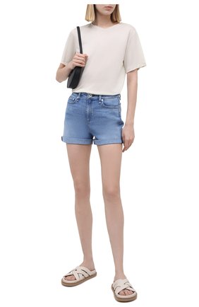 Женские джинсовые шорты RAG&BONE голубого цвета по цене 21100 руб., арт. WDD21S1901CLHA | Фото 2 Женские джинсовые шорты RAG&BONE голубого цвета, арт. WDD21S1901CLHA | Фото 2 (Длина Ж (юбки, платья, шорты): Мини; Материал внешний: Хлопок, Деним; Кросс-КТ: Деним; Женское Кросс-КТ: Шорты-одежда; Стили: Гранж)