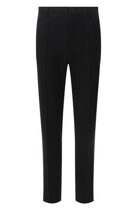 Мужские шерстяные брюки VALENTINO черного цвета, арт. XV3RBH3182D | Фото 1 (Материал внешний: Шерсть; Длина (брюки, джинсы): Стандартные; Случай: Повседневный; Стили: Кэжуэл)