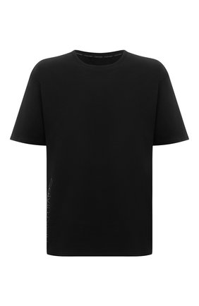 Мужская хлопковая футболка CALVIN KLEIN черного цвета, арт. NM2186E | Фото 1 (Длина (для топов): Стандартные; Материал внешний: Хлопок; Рукава: Короткие; Кросс-КТ: домашняя одежда)