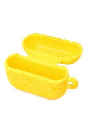 Чехол для airpods pro BOTTEGA VENETA желтого цвета по цене 15400 руб., арт. 691715/V0EY0 | Фото 3 Чехол для airpods pro BOTTEGA VENETA желтого цвета, арт. 691715/V0EY0 | Фото 3 (Материал: Пластик)