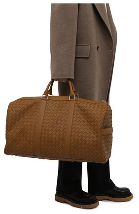 Мужская кожаная дорожная сумка BOTTEGA VENETA светло-коричневого цвета по цене 485000 руб., арт. 650061/V0E51 | Фото 2 Мужская кожаная дорожная сумка BOTTEGA VENETA светло-коричневого цвета, арт. 650061/V0E51 | Фото 2 (Материал: Натуральная кожа; Ремень/цепочка: На ремешке; Размер: large)