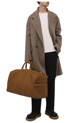 Мужская кожаная дорожная сумка BOTTEGA VENETA светло-коричневого цвета по цене 485000 руб., арт. 650061/V0E51 | Фото 3 Мужская кожаная дорожная сумка BOTTEGA VENETA светло-коричневого цвета, арт. 650061/V0E51 | Фото 3 (Материал: Натуральная кожа; Ремень/цепочка: На ремешке; Размер: large)