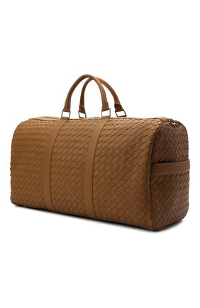 Мужская кожаная дорожная сумка BOTTEGA VENETA светло-коричневого цвета по цене 485000 руб., арт. 650061/V0E51 | Фото 4 Мужская кожаная дорожная сумка BOTTEGA VENETA светло-коричневого цвета, арт. 650061/V0E51 | Фото 4 (Материал: Натуральная кожа; Ремень/цепочка: На ремешке; Размер: large)