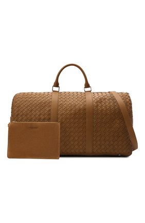 Мужская кожаная дорожная сумка BOTTEGA VENETA светло-коричневого цвета по цене 485000 руб., арт. 650061/V0E51 | Фото 7 Мужская кожаная дорожная сумка BOTTEGA VENETA светло-коричневого цвета, арт. 650061/V0E51 | Фото 7 (Материал: Натуральная кожа; Ремень/цепочка: На ремешке; Размер: large)