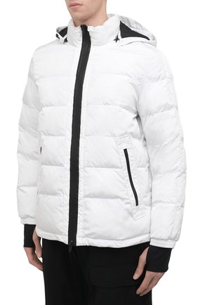 Мужская утепленная куртка the outdoor capsule ERMENEGILDO ZEGNA белого цвета, арт. VZ020/ZZJ151 | Фото 3 (Кросс-КТ: Куртка; Рукава: Длинные; Материал внешний: Синтетический материал; Мужское Кросс-КТ: утепленные куртки; Стили: Спорт-шик; Материал подклада: Синтетический материал; Длина (верхняя одежда): Короткие)