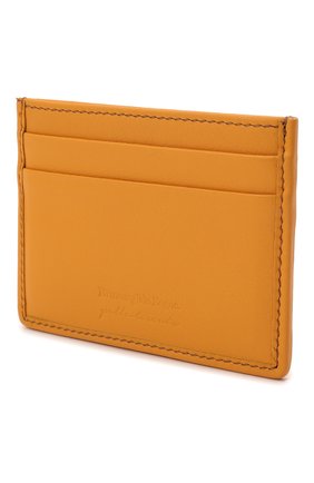 Мужской кожаный футляр для кредитных карт ERMENEGILDO ZEGNA оранжевого цвета, арт. E1139P-LHPTA | Фото 2 (Материал: Натуральная кожа)