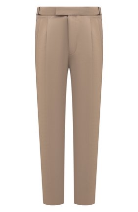 Мужские хлопковые брюки ERMENEGILDO ZEGNA бежевого цвета по цене 83350 руб., арт. UZI26/TP22T | Фото 1 Мужские хлопковые брюки ERMENEGILDO ZEGNA бежевого цвета, арт. UZI26/TP22T | Фото 1 (Длина (брюки, джинсы): Стандартные; Материал внешний: Хлопок; Случай: Повседневный; Стили: Кэжуэл)