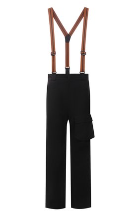 Мужские утепленные брюки the outdoor capsule ERMENEGILDO ZEGNA черного цвета, арт. VZ038/ZZJP01 | Фото 1 (Длина (брюки, джинсы): Стандартные; Материал внешний: Шерсть; Материал подклада: Синтетический материал; Кросс-КТ: другое; Стили: Спорт-шик)