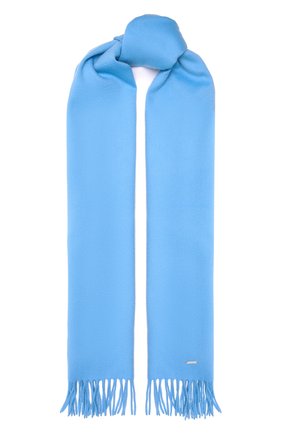 Женский кашемировый шарф grande unita LORO PIANA голубого цвета, арт. FAA1056 | Фото 1 (Материал: Шерсть, Кашемир, Текстиль)