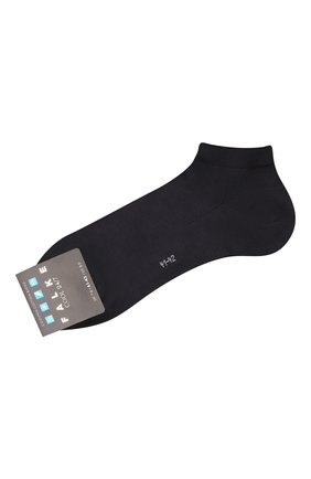 Мужские хлопковые носки FALKE темно-синего цвета, арт. 13288. | Фото 1 (Материал внешний: Хлопок; Кросс-КТ: бельё)
