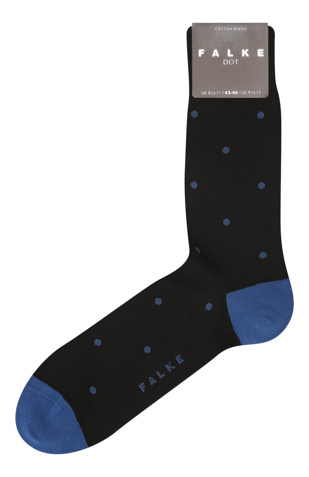 Мужские хлопковые носки FALKE темно-синего цвета, арт. 13269. | Фото 1 (Кросс-КТ: бельё; Материал внешний: Хлопок)