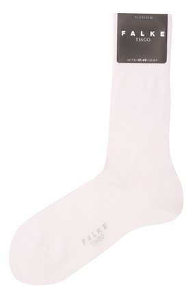 Мужские хлопковые носки FALKE белого цвета, арт. 14662.. | Фото 1 (Материал внешний: Хлопок; Кросс-КТ: бельё)