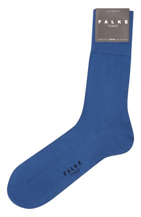 Мужские хлопковые носки FALKE синего цвета, арт. 14662.. | Фото 1 (Материал внешний: Хлопок; Кросс-КТ: бельё)
