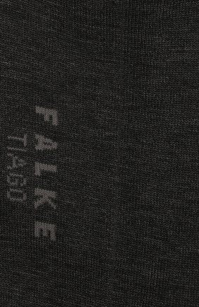 Мужские хлопковые носки FALKE темно-серого цвета, арт. 14662.. | Фото 2 (Материал внешний: Хлопок; Кросс-КТ: бельё)