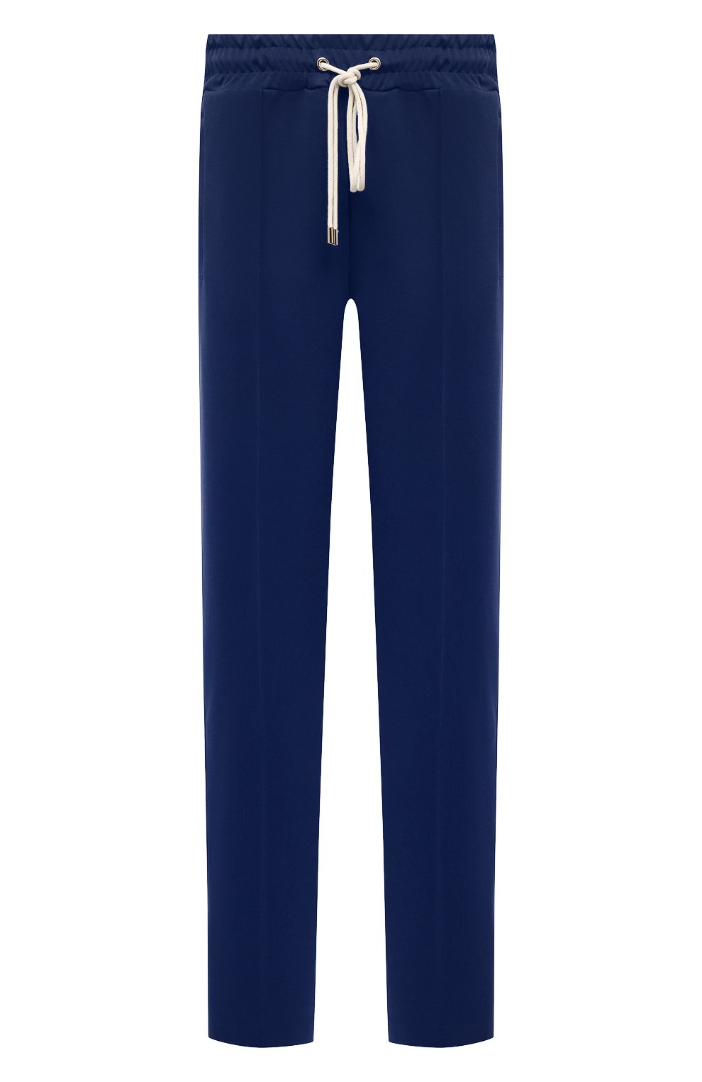 Мужские брюки DOMREBEL темно-синего цвета, арт. MPLEATED/TRACK PANTS | Фото 1 (Длина (брюки, джинсы): Стандартные; Случай: Повседневный; Материал внешний: Синтетический материал; Стили: Спорт-шик)
