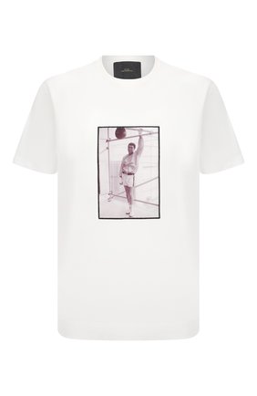 Мужская хлопковая футболка LIMITATO белого цвета по цене 21650 руб., арт. THE BALL/T-SHIRT | Фото 1 Мужская хлопковая футболка LIMITATO белого цвета, арт. THE BALL/T-SHIRT | Фото 1 (Длина (для топов): Стандартные; Рукава: Короткие; Материал внешний: Хлопок; Принт: С принтом; Стили: Гранж)
