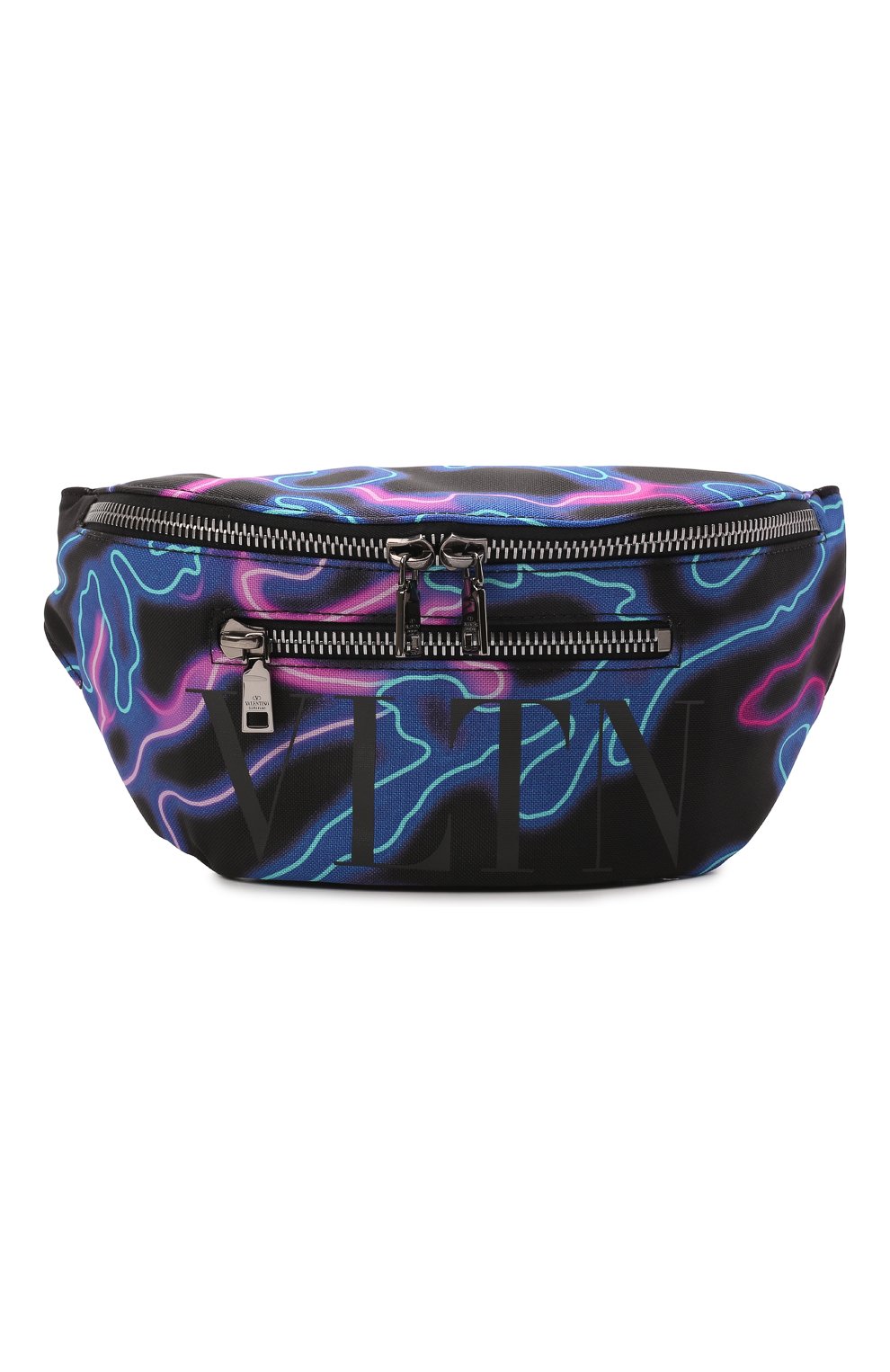 Мужская текстильная поясная сумка neon camou VALENTINO разноцветного цвета, арт. XY2B0982/LTG | Фото 1 (Случай: Повседневный; Размер: medium; Материал: Текстиль)