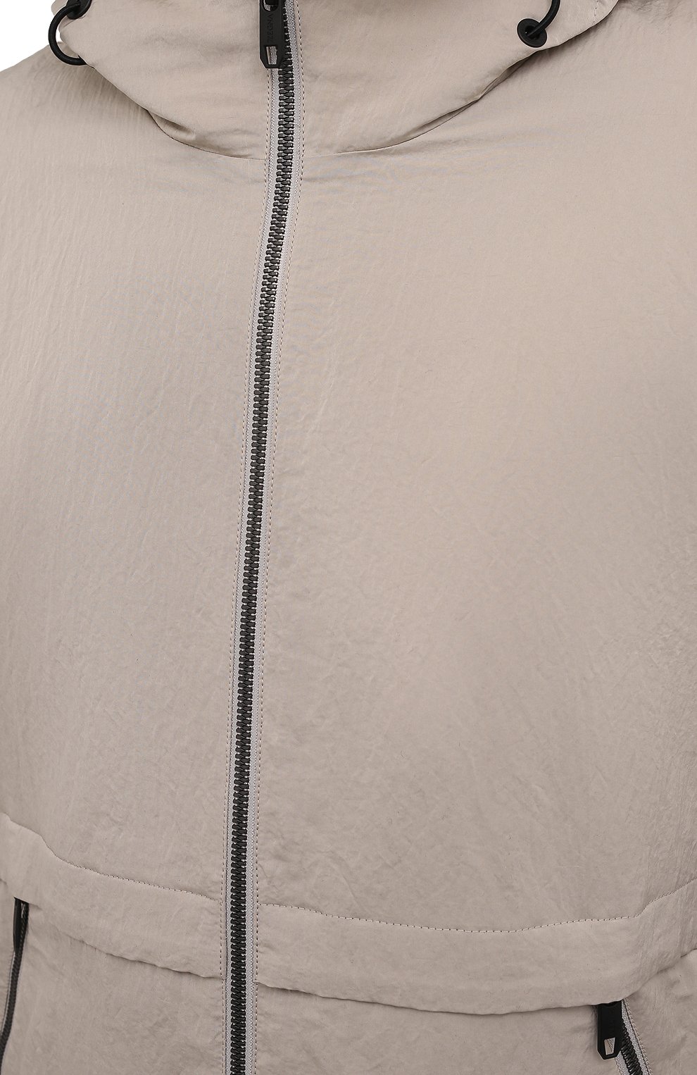 Мужская куртка Z ZEGNA светло-бежевого цвета, арт. VZ005/ZZ123 | Фото 5 (Кросс-КТ: Куртка, Ветровка; Рукава: Длинные; Материал внешний: Синтетический материал; Материал подклада: Синтетический материал; Длина (верхняя одежда): Короткие; Стили: Кэжуэл)