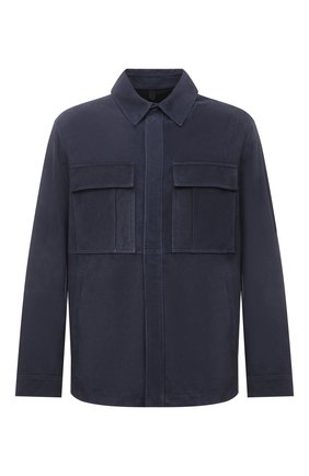 Мужская замшевая рубашка Z ZEGNA темно-синего цвета по цене 199500 руб., арт. VZ082/ZZ931 | Фото 1 Мужская замшевая рубашка Z ZEGNA темно-синего цвета, арт. VZ082/ZZ931 | Фото 1 (Рукава: Длинные; Материал внешний: Натуральная кожа, Замша; Длина (для топов): Стандартные; Случай: Повседневный; Принт: Однотонные; Манжеты: На кнопках; Воротник: Кент; Стили: Кэжуэл; Региональные ограничения белый список (Axapta Mercury): RU)