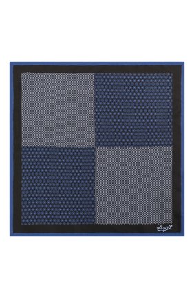 Мужской шелковый платок ERMENEGILDO ZEGNA темно-синего цвета по цене 12650 руб., арт. Z3J04A/39A | Фото 3 Мужской шелковый платок ERMENEGILDO ZEGNA темно-синего цвета, арт. Z3J04A/39A | Фото 3 (Материал: Текстиль, Шелк)