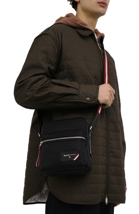 Мужская сумка faara BALLY черного цвета по цене 42900 руб., арт. 595809/21397 | Фото 2 Мужская сумка faara BALLY черного цвета, арт. 595809/21397 | Фото 2 (Материал: Натуральная кожа, Текстиль; Ремень/цепочка: На ремешке; Размер: small)